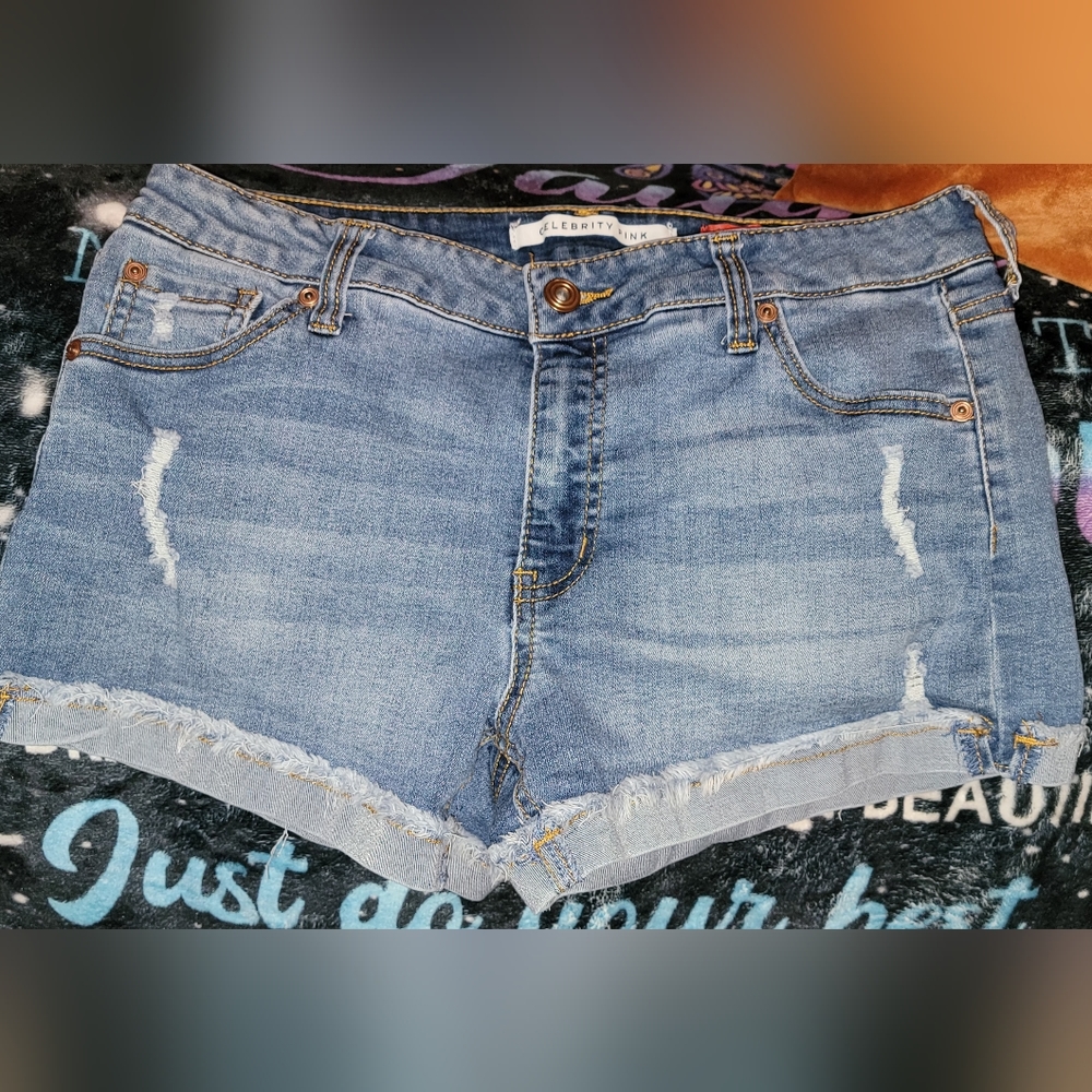 Celebrity Pink Jean Shorts